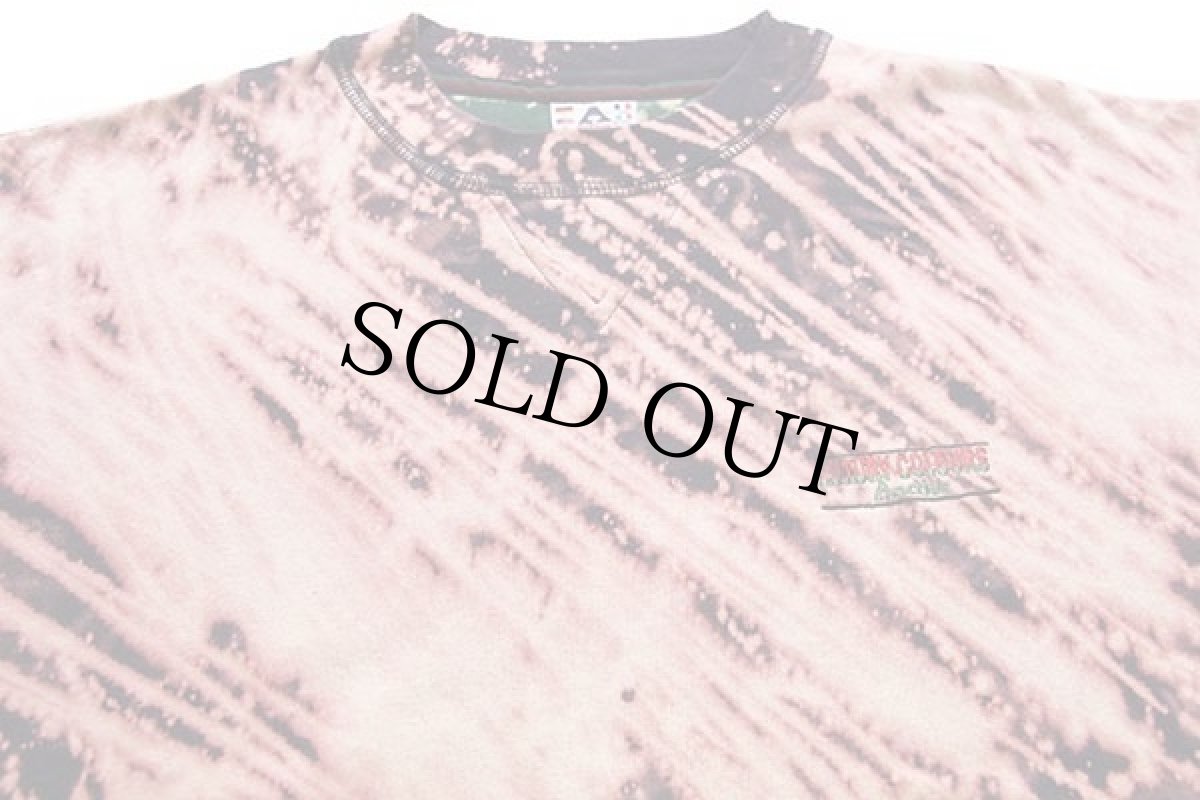 画像3: 90s active Swiss Design ブリーチ加工 前V スウェット XL (3)