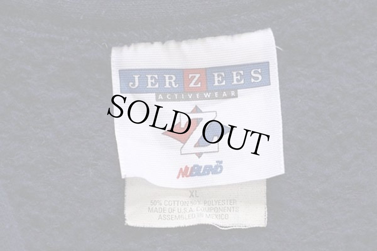 画像4: 90s KOPY KATS QUEST TEAM 刺繍 パチポケ スウェット カーディガン 紺 XL (4)