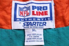 画像4: 90s PRO LINE STARTERスターター NFL MIAMI DOLPHINS 刺繍 プルオーバー ナイロンジャケット XL (4)