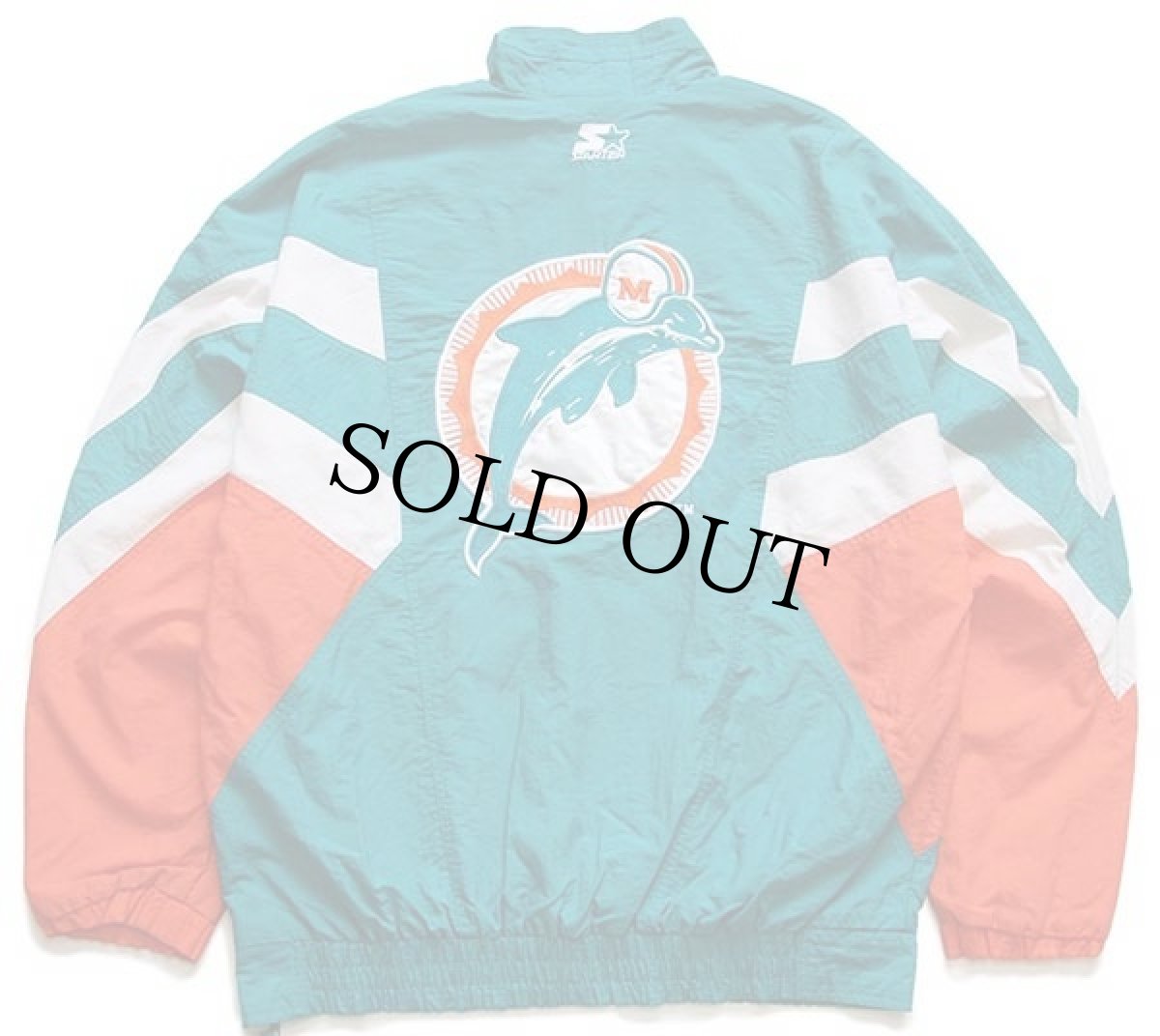 画像2: 90s PRO LINE STARTERスターター NFL MIAMI DOLPHINS 刺繍 プルオーバー ナイロンジャケット XL (2)