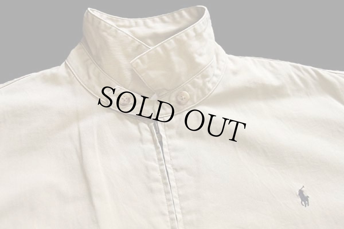 画像3: 90s ポロ ラルフローレン ワンポイント チンスト付き コットンジャケット カーキ XL (3)