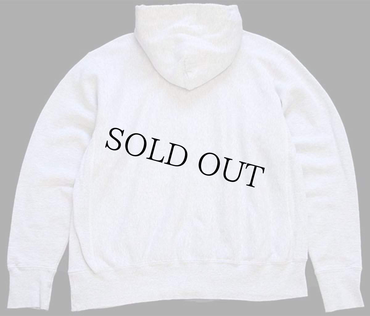 画像2: 90s USA製 The Cotton Exchange MAYVILLE STATE リバースウィーブ スウェットパーカー 杢グレー XL (2)