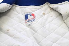 画像6: 90s USA製 STARTERスターター MLB CHICAGO CUBS パッチ付き キルティングライナー ナイロンスタジャン 青 YOUTH L (6)