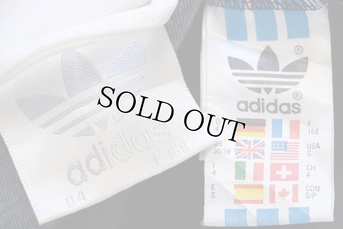 画像4: 90s adidasアディダス C.F.Cバックプリント トラックジャケット 紺×白×赤 S★ジャージ (4)