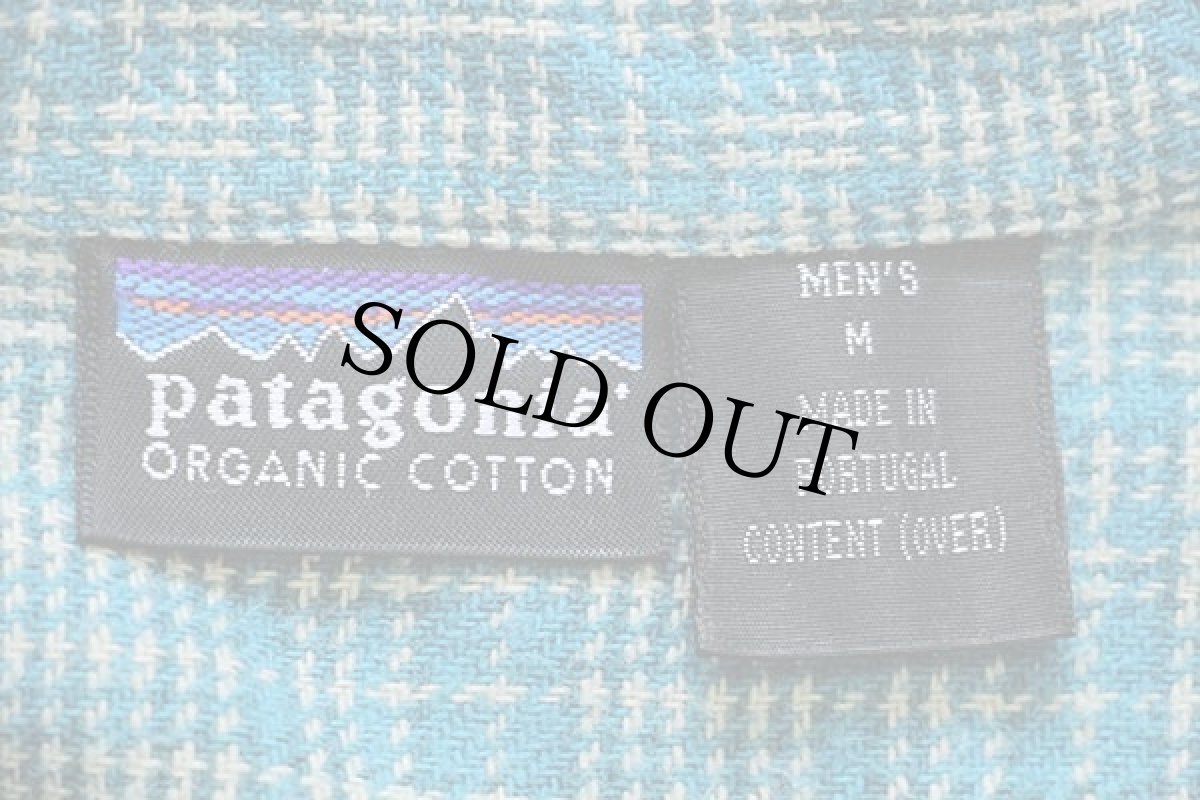 画像4: 90s ポルトガル製 patagoniaパタゴニア チェック オーガニックコットン フランネルシャツ (4)
