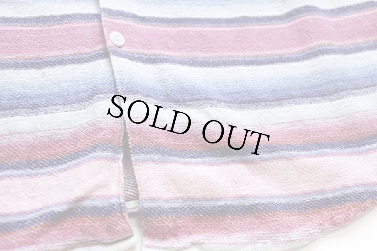 画像5: 90s GREAT OUTDOOR ラグ柄 コットン フランネルシャツ L (5)