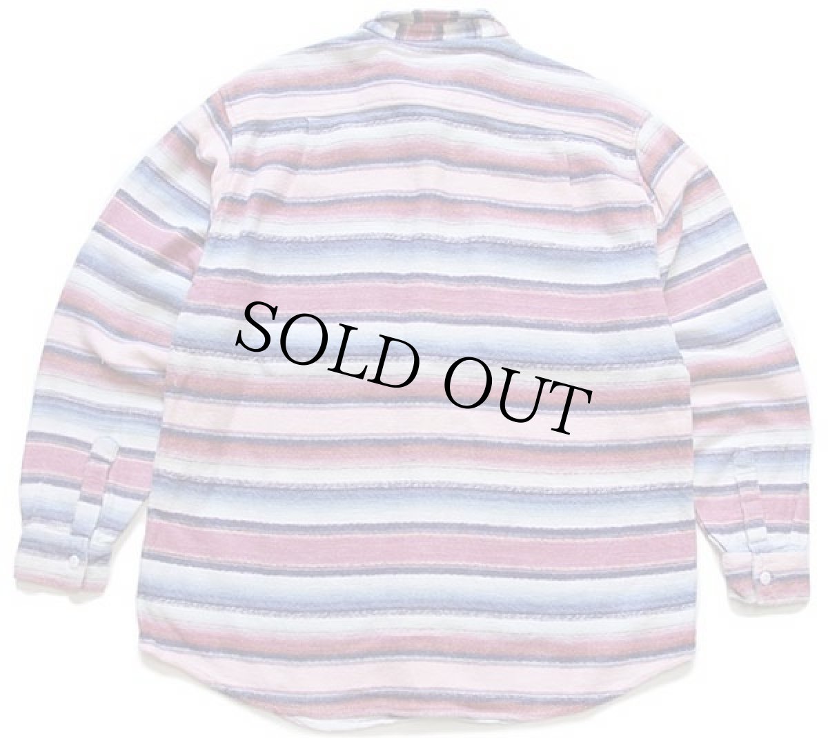 画像2: 90s GREAT OUTDOOR ラグ柄 コットン フランネルシャツ L (2)