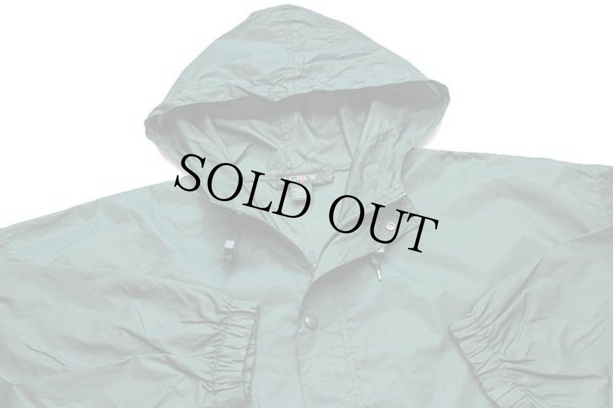 画像3: 90s J.CREW 無地 ナイロン アノラックパーカー 緑 (3)