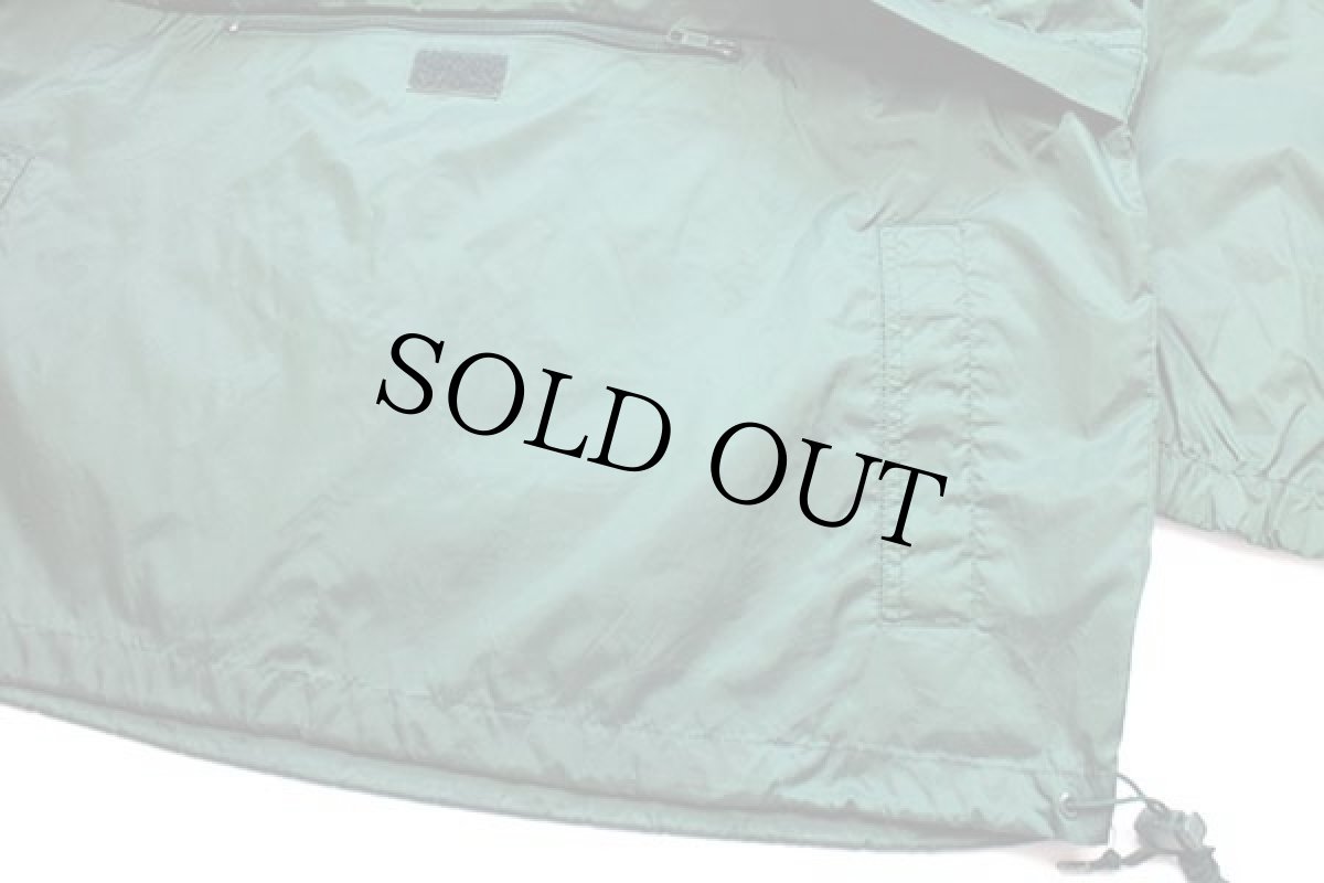 画像5: 90s J.CREW 無地 ナイロン アノラックパーカー 緑 (5)