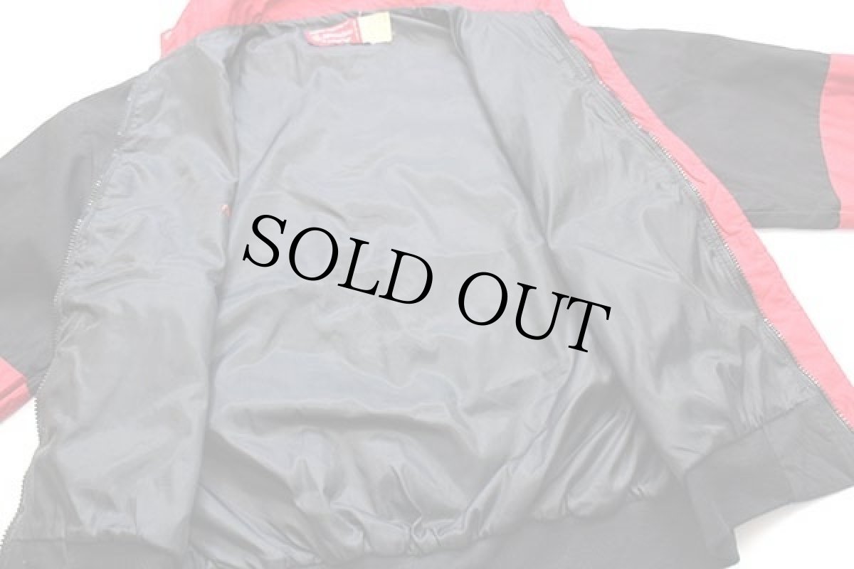 画像5: 80s USA製 Swingster Winston Racing TEAM 刺繍 ライン入り ジャケット 黒 L (5)