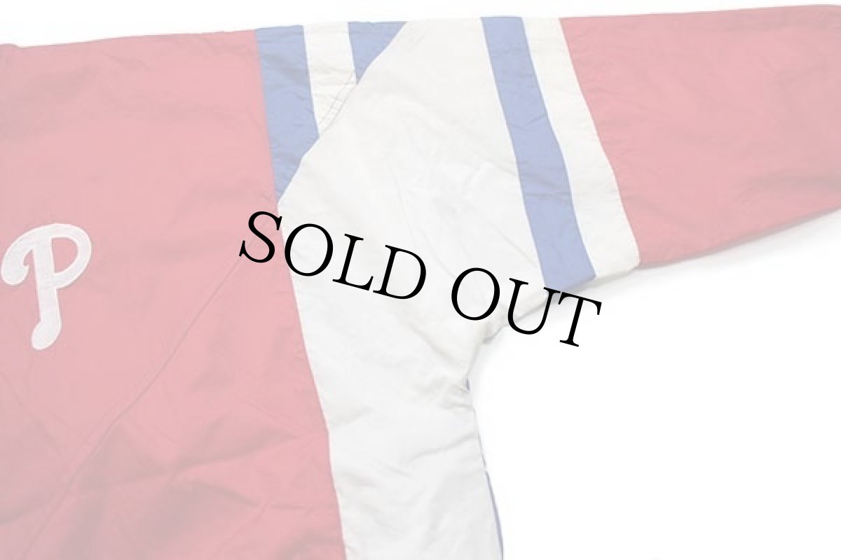 画像4: 00s STARTERスターター MLB Philadelphia Phillies 刺繍 チケット付き マルチカラー 切り替え ナイロンジャケット M (4)