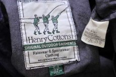 画像4: 90s イタリア製 Henry Cotton's プルオーバー ジャケット ナス紺 54 (4)