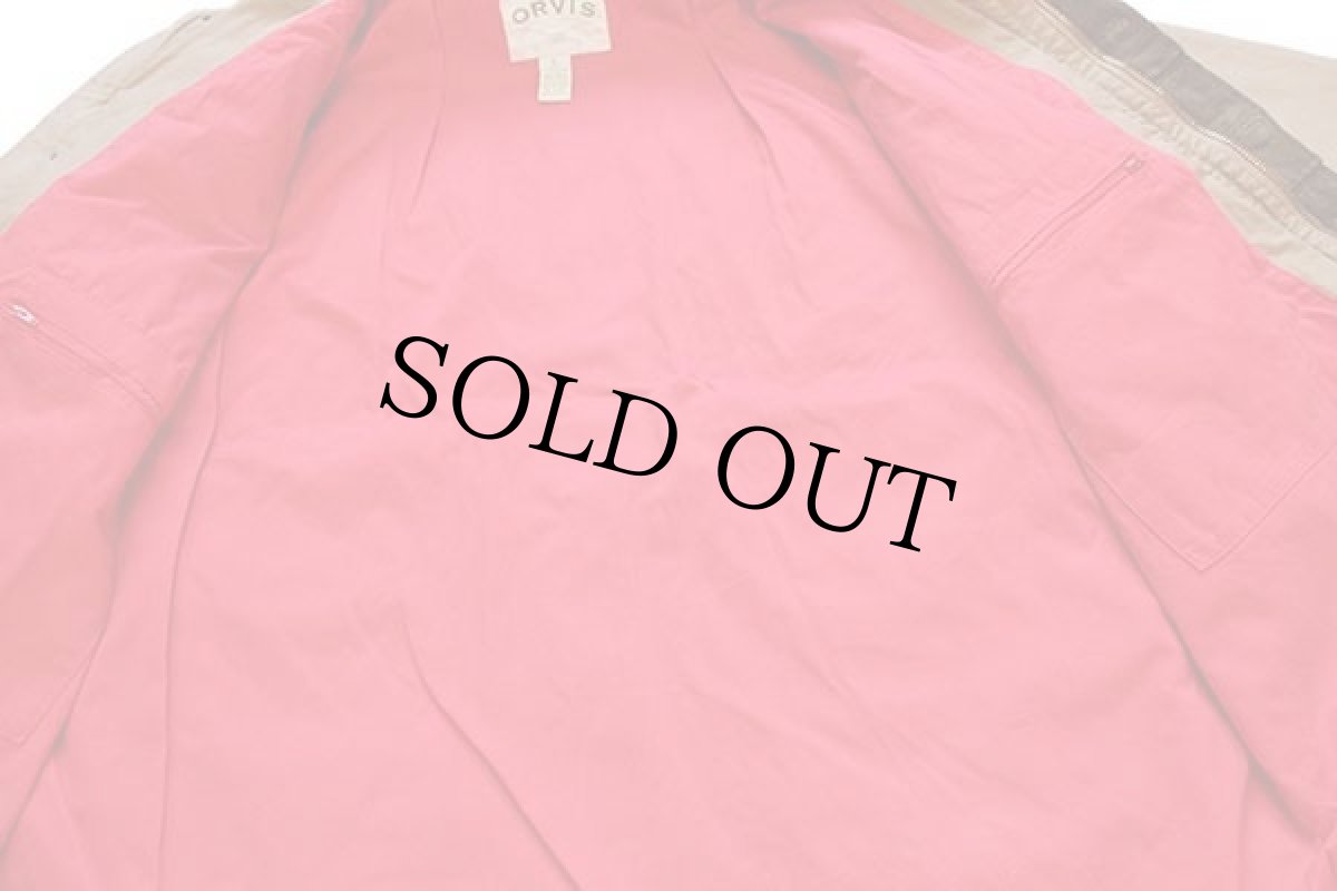 画像5: 00s ORVISオービス コットンライナー フィールドコート カーキ XL★ジャケット (5)