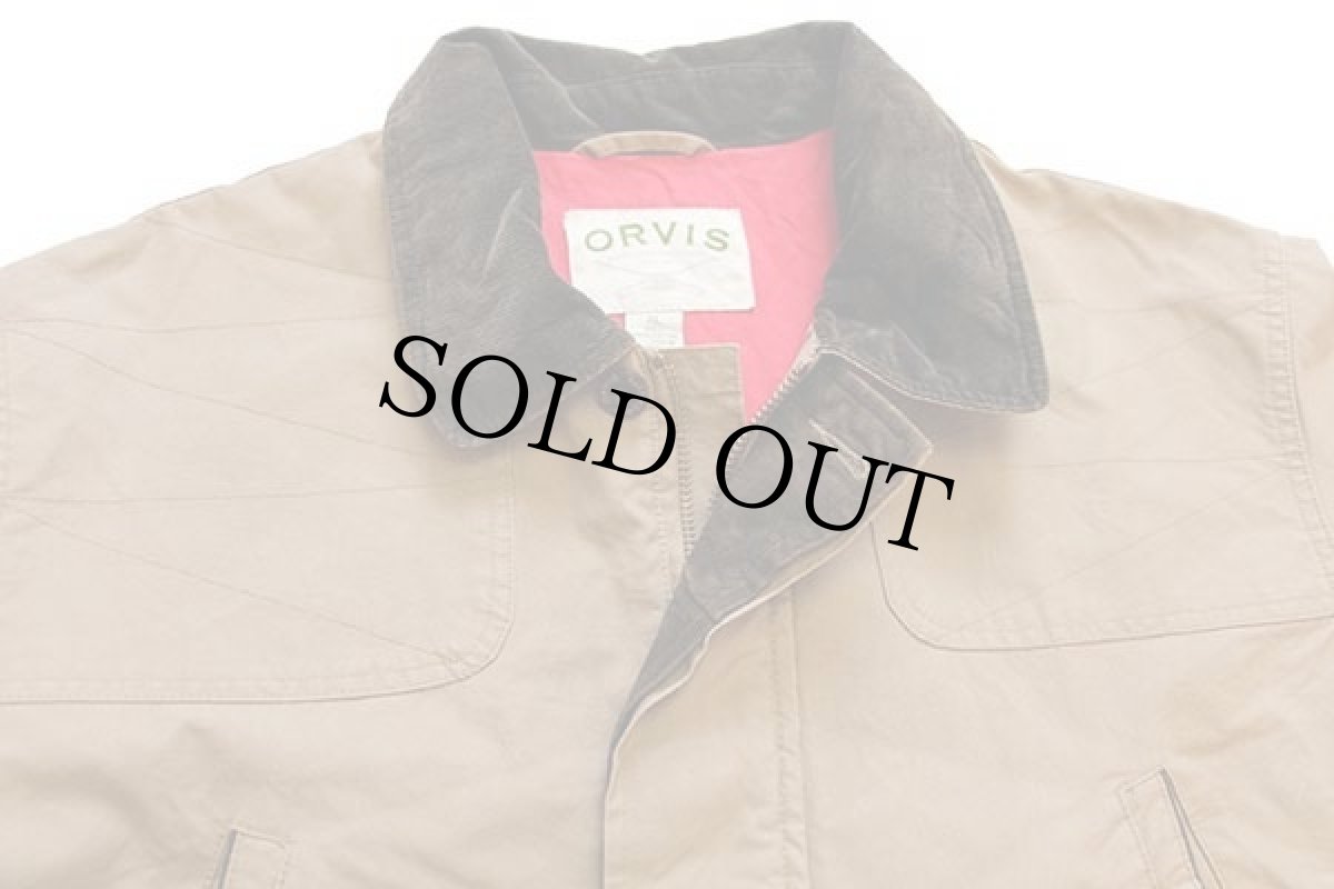 画像3: 00s ORVISオービス コットンライナー フィールドコート カーキ XL★ジャケット (3)