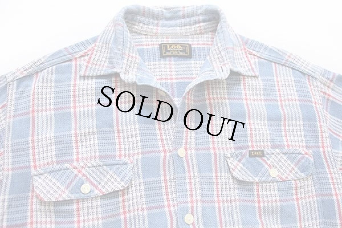画像3: Leeリー チェック コットン フランネルシャツ L★ユーロ (3)