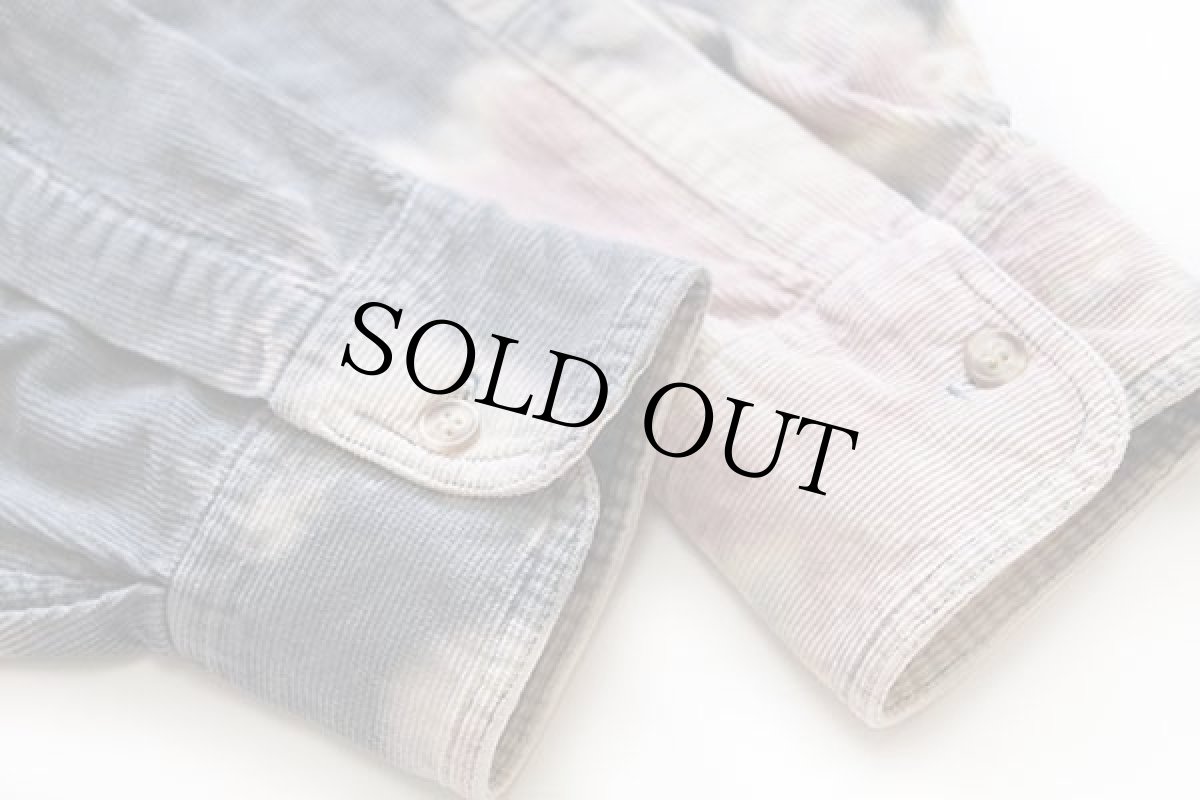 画像6: 90s Casual Look ブリーチ加工 コットン コーデュロイシャツ XL (6)