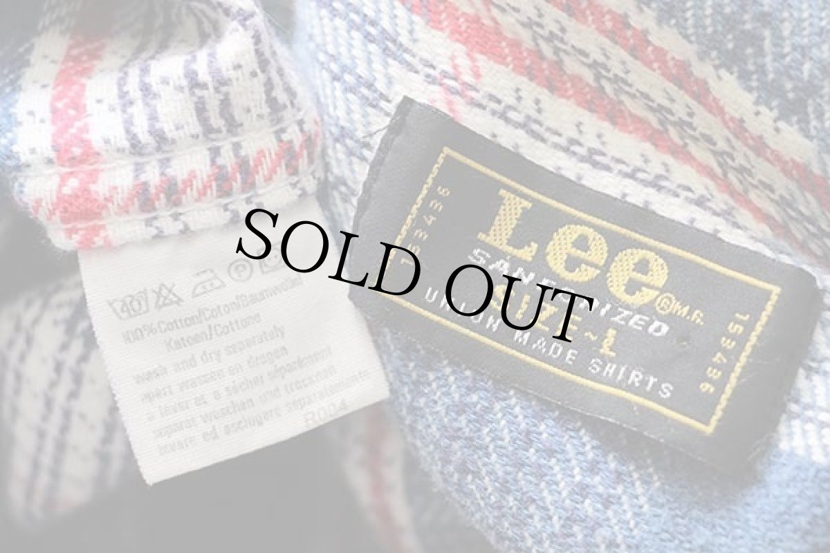 画像4:  Leeリー チェック コットン フランネルシャツ L★ユーロ (4)