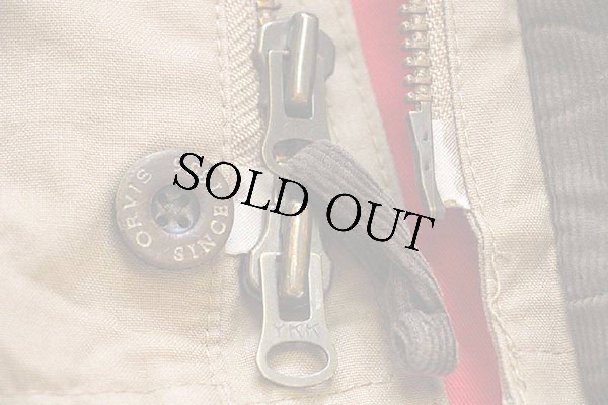 画像6: 00s ORVISオービス コットンライナー フィールドコート カーキ XL★ジャケット (6)