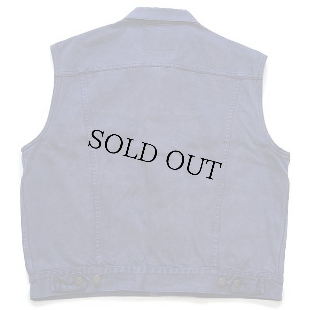 画像2: 90s MONTANA 301 カラーデニムベスト 4ポケット 後染め ナス紺 XL (2)