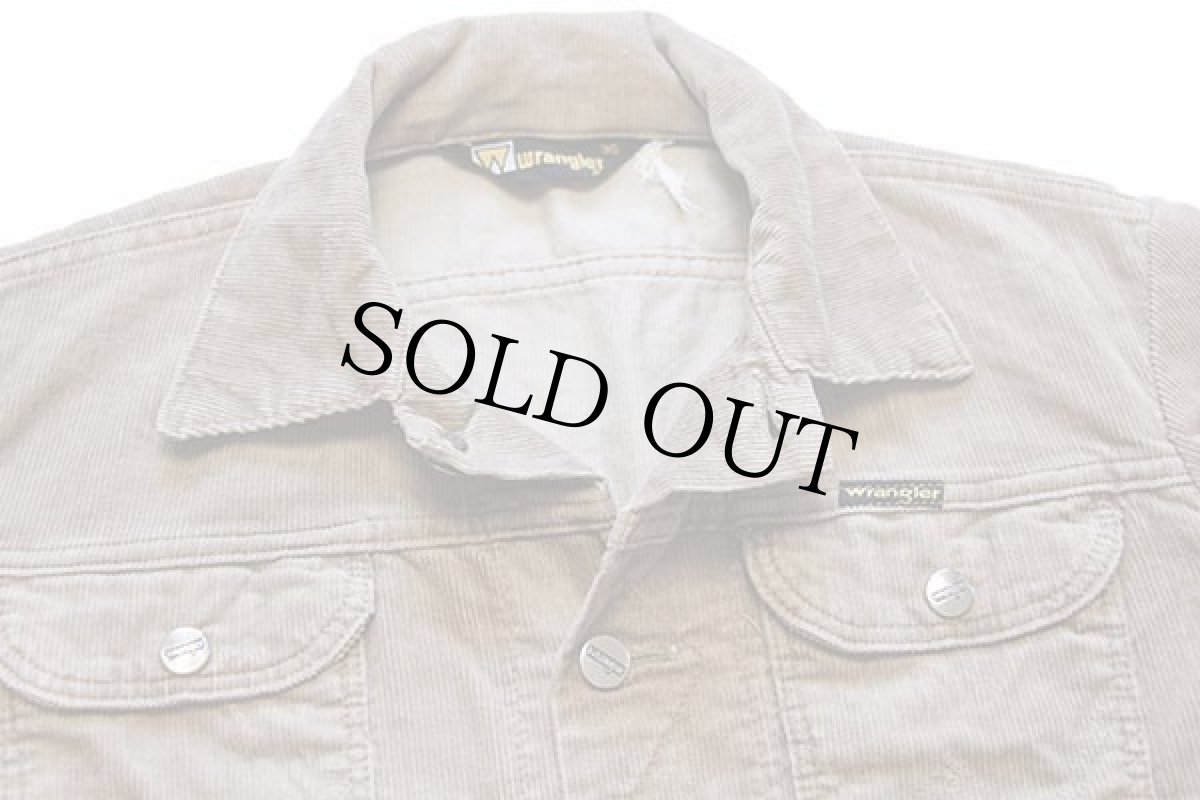 画像3: 80s Wranglerラングラー コーデュロイジャケット ブラウンベージュ 36★ユーロ (3)