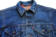 画像3: 80s USA製 Levi'sリーバイス 70411 バッファローチェック ネルライナー デニムジャケット 4ポケット 36★A (3)