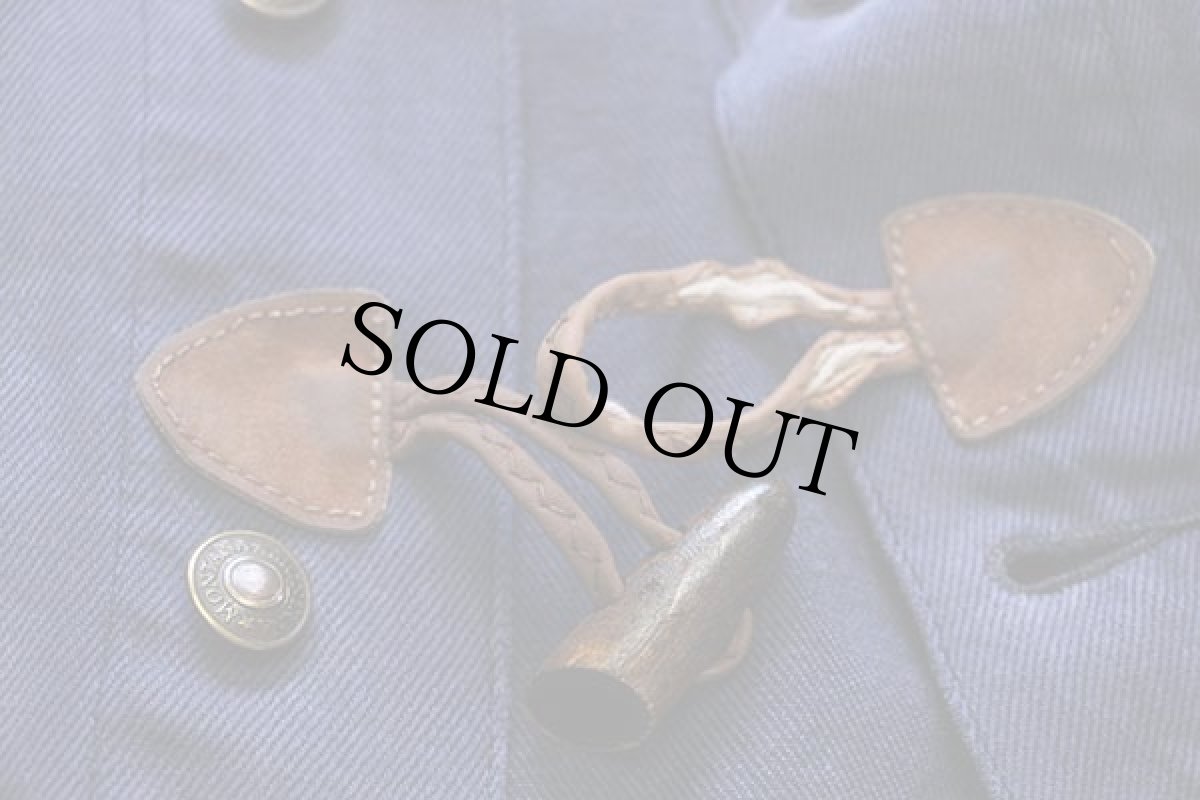 画像6: 90s MONTANA 301 カラーデニムベスト 4ポケット 後染め ナス紺 XL (6)