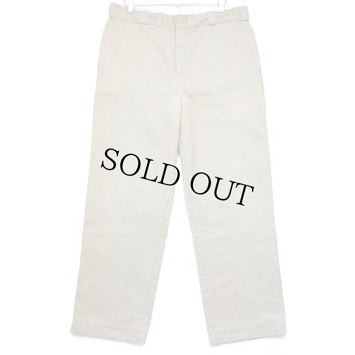 画像2: 80s USA製 L.L.Bean コットンライナー チノパン カーキ w38 L31 (2)