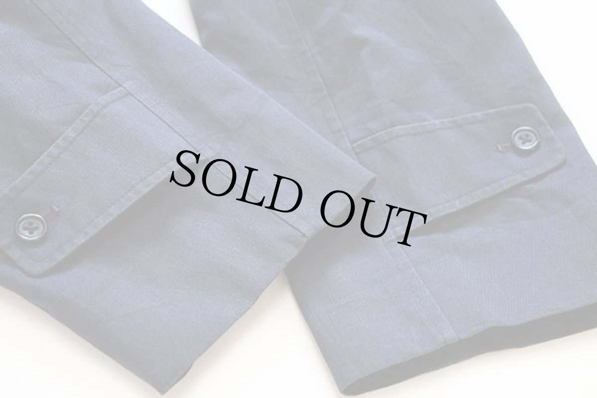 画像8: 80s 英国製 Aquascutumアクアスキュータム チェックライナー ステンカラーコート 紺 42REG★バルマカーン (8)