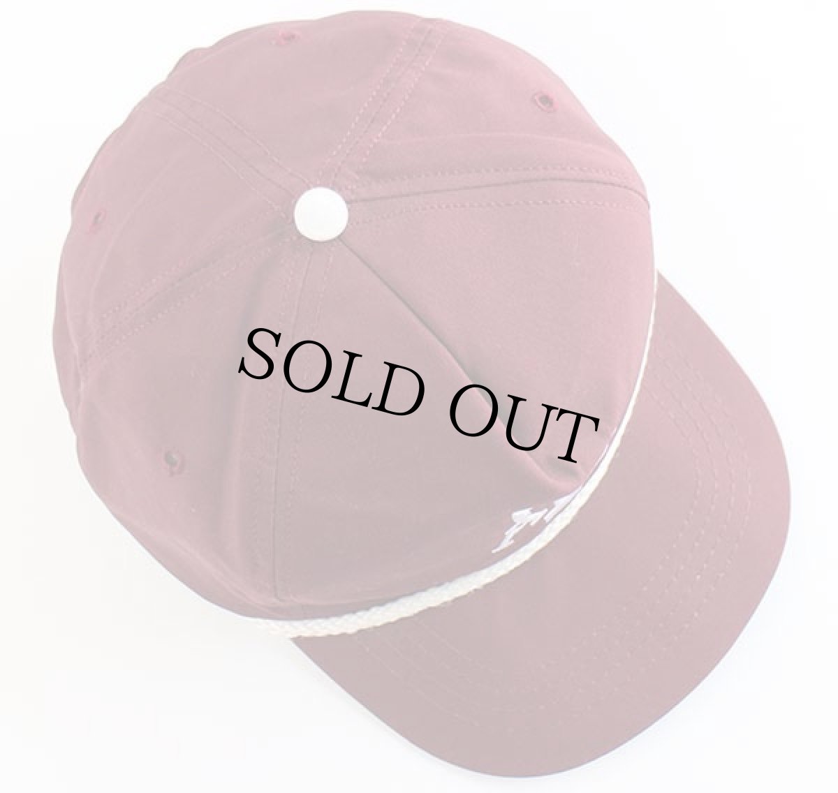 画像3: 90s USA製 A&M 刺繍 キャップ バーガンディ (3)