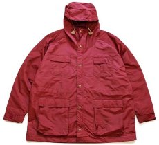 画像1: 80s USA製 L.L.Bean BAXTER STATE PARKA ナイロン マウンテンパーカー バーガンディ XXL★特大 (1)