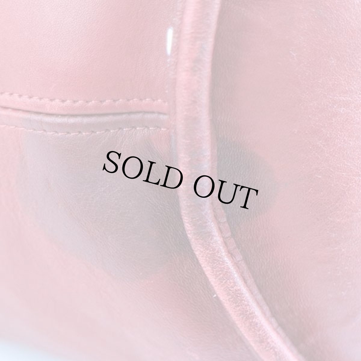 画像9: USA製 COACH オールド コーチ バケツ型 レザー ショルダーバッグ 赤 大★9085 (9)