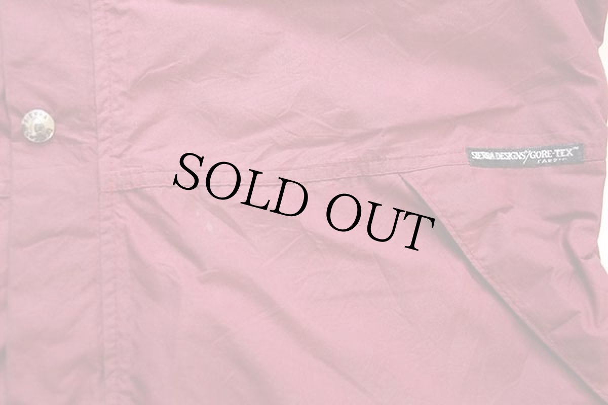 画像6: 80s SIERRA DESIGNSシエラデザイン GORE-TEXゴアテックス ナイロン マウンテンジャケット バーガンディ L (6)