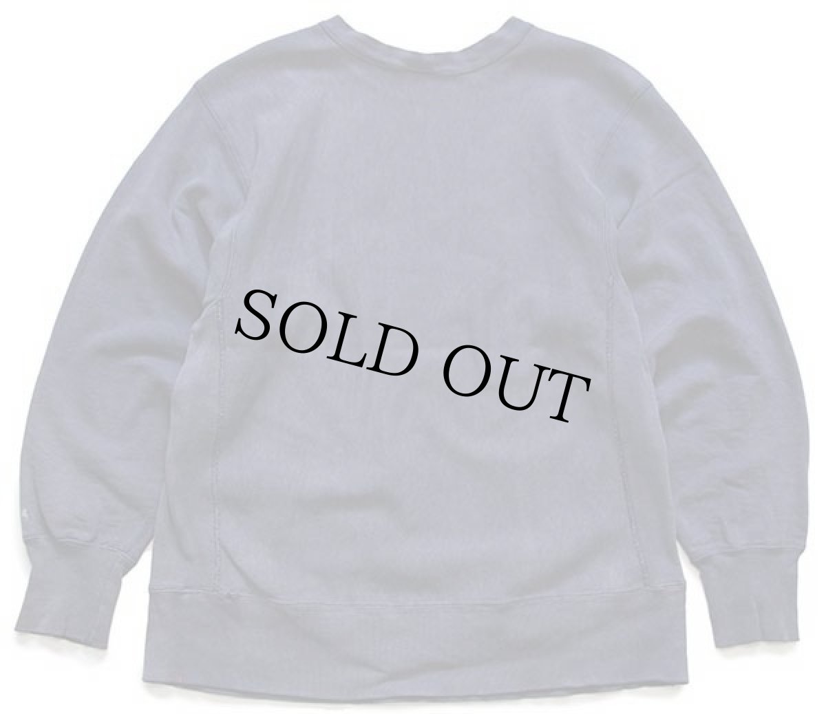 画像2: 80s USA製 Championチャンピオン IOWA 34 ひび割れプリント リバースウィーブ スウェット 薄紺 フェード XL (2)