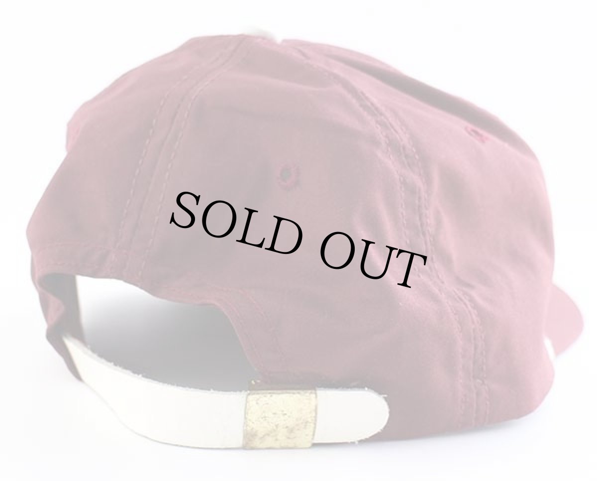 画像2: 90s USA製 A&M 刺繍 キャップ バーガンディ (2)