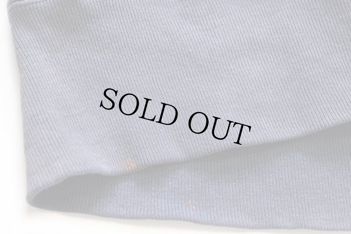 画像7: 80s USA製 Championチャンピオン IOWA 34 ひび割れプリント リバースウィーブ スウェット 薄紺 フェード XL (7)