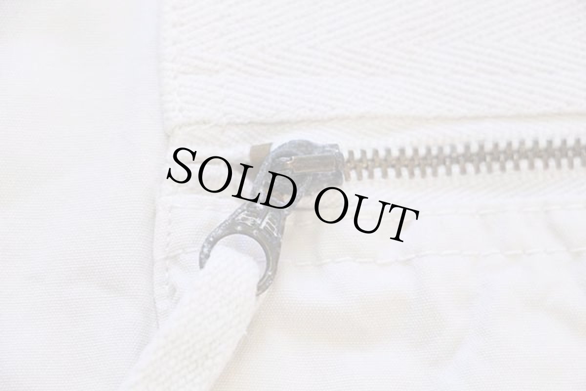 画像6: 90s イタリア製 BENETTONベネトン BLUE FAMILY コットンポプリン ベスト オフホワイト 50 (6)