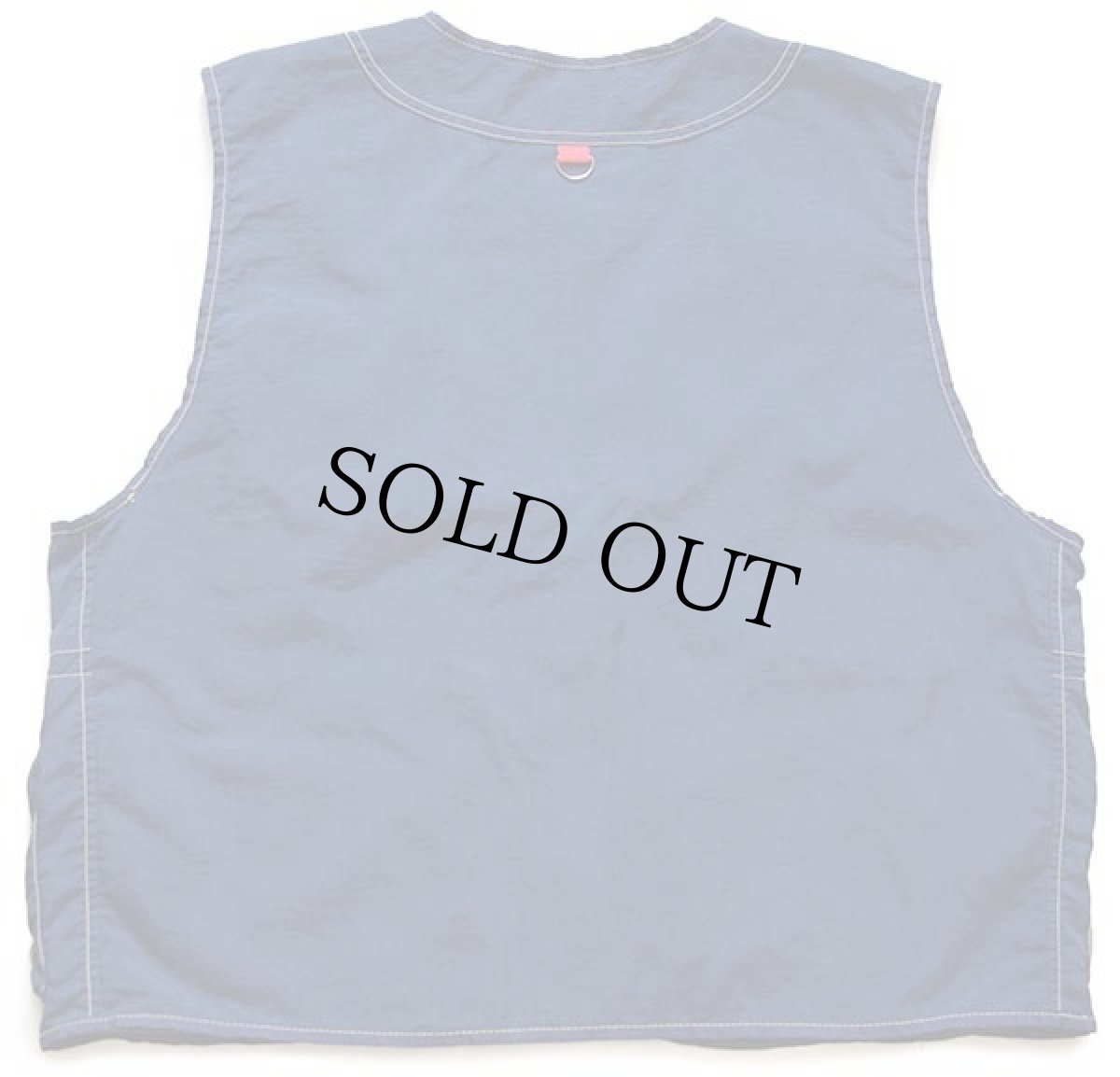 画像2: 90s RIFLE ナイロン サファリベスト 紺 XL (2)