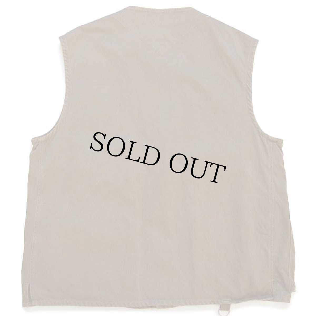 画像2: 70s UNKNOWN BROOKLYN パッチ付き コットンツイル サファリベスト 茶 (2)