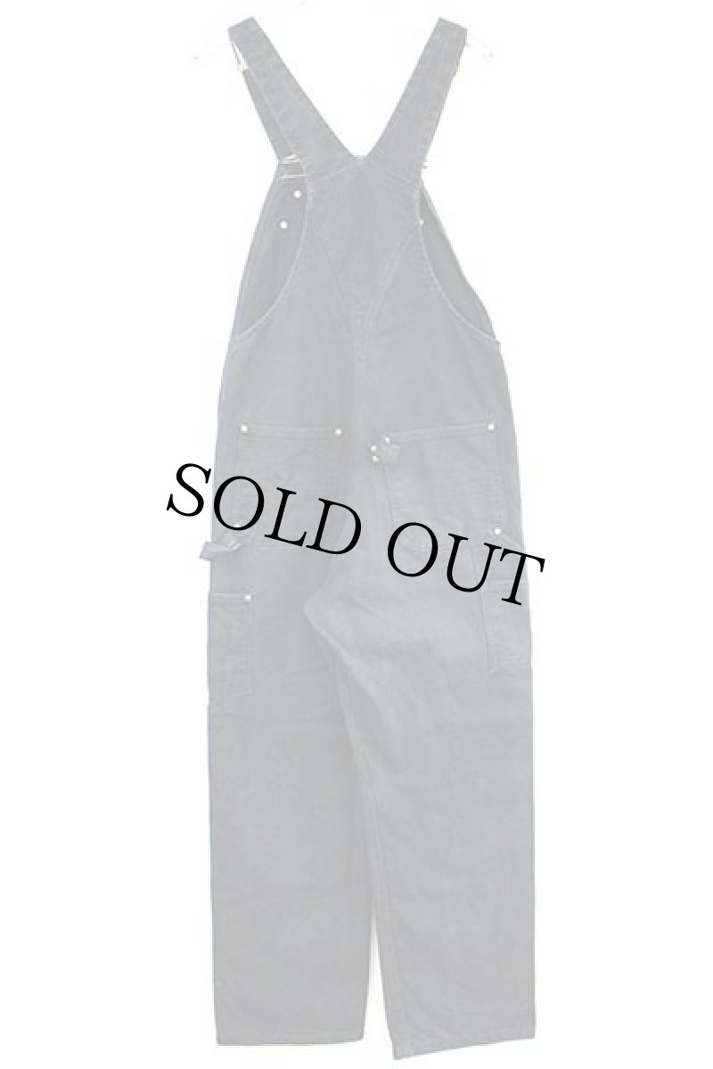 画像3: メキシコ製 carharttカーハート ダック地 ダブルニー オーバーオール 黒 w34 L32 (3)