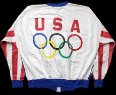 画像2: 00s USA OLYMPICオリンピック General Mills 星条旗柄 全面プリント ペーパージャケット XL (2)