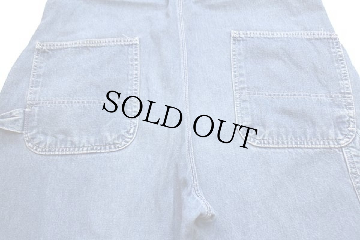 画像6: 90s USA製 POINTERポインター デニム オーバーオール w40 (6)