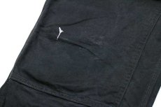 画像8: メキシコ製 carharttカーハート ダック地 ダブルニー オーバーオール 黒 w48 L30★特大 (8)