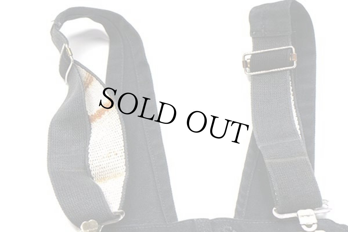 画像7: メキシコ製 carharttカーハート ダック地 ダブルニー オーバーオール 黒 w48 L30★特大 (7)