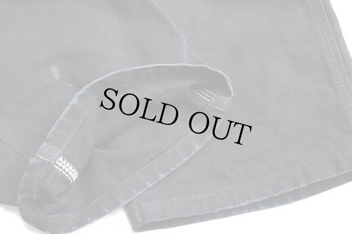 画像8: メキシコ製 carharttカーハート ダック地 ダブルニー オーバーオール 黒 w34 L30 (8)