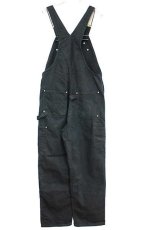 画像3: メキシコ製 carharttカーハート ダック地 ダブルニー オーバーオール 黒 w36 L32 (3)