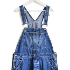 画像1: 90s Levi'sリーバイス ビンテージ加工 デニム オーバーオール XL★ユーロ (1)