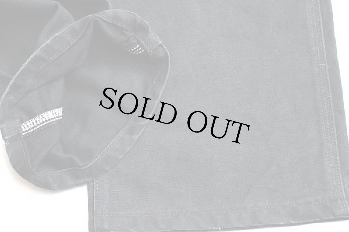 画像8: メキシコ製 carharttカーハート ダック地 ダブルニー オーバーオール 黒 w34 L32 (8)