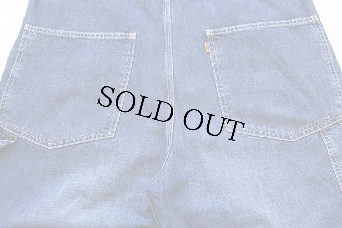画像7: 90s Levi'sリーバイス ビンテージ加工 デニム オーバーオール XL★ユーロ (7)