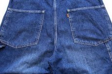 画像7: 90s Levi'sリーバイス ビンテージ加工 デニム オーバーオール XL★ユーロ (7)