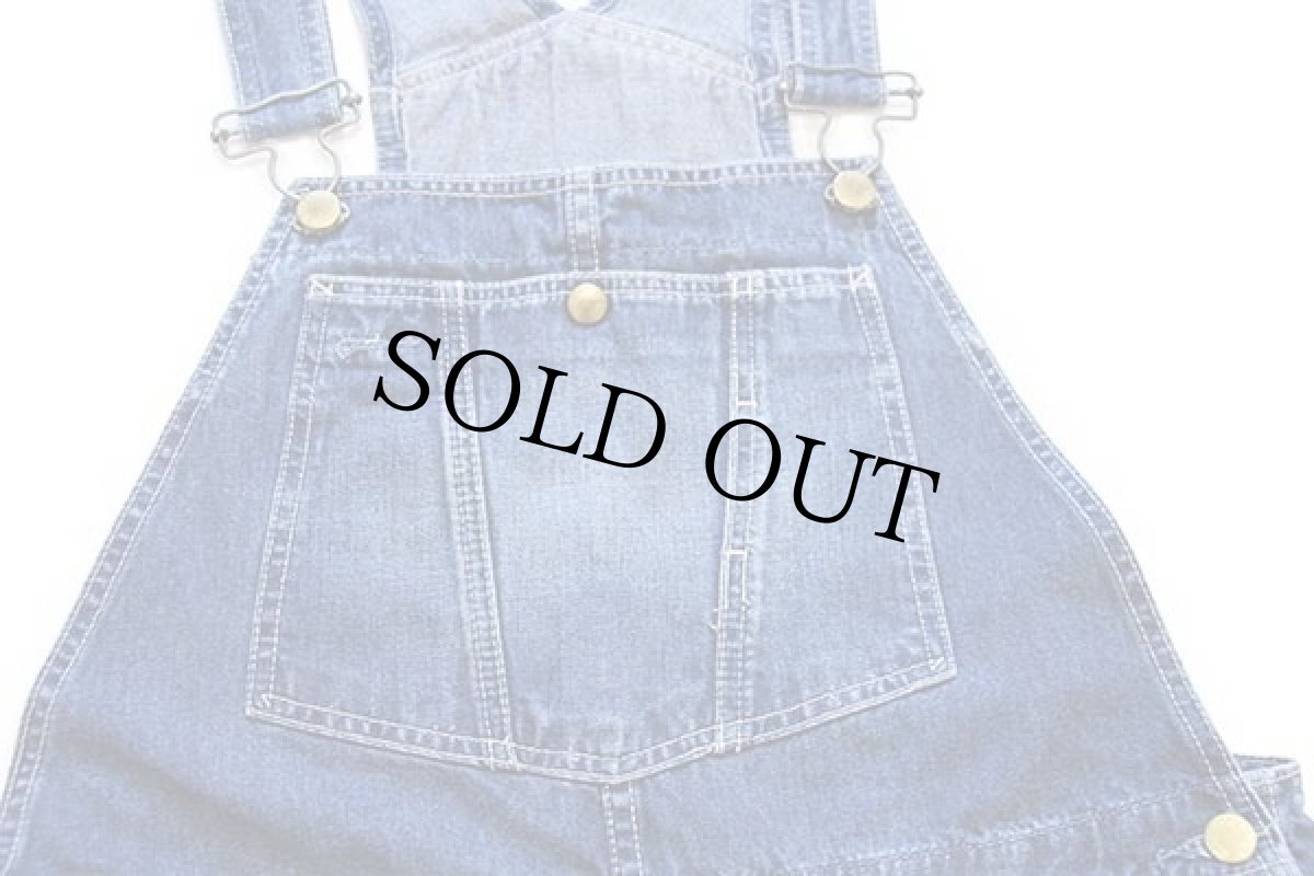 画像4: 90s Levi'sリーバイス ビンテージ加工 デニム オーバーオール XL★ユーロ (4)